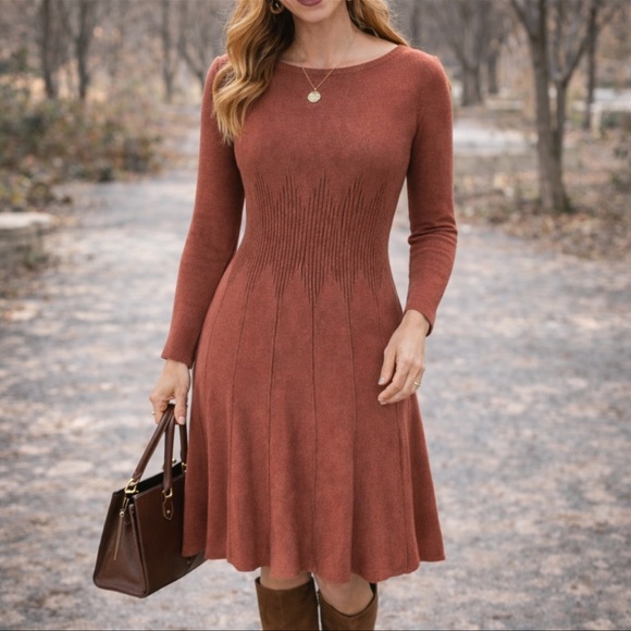 Max Studio Dresses & Skirts - Pumpkin Sweater Dress